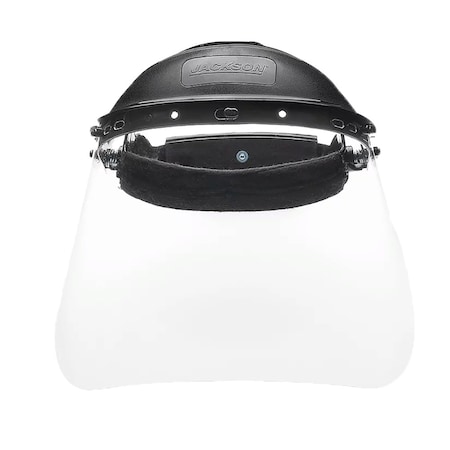 Jackson Safety Faceshield Kit, Model K Ratcheting Crown with 9 in x 15 1/2 in x 0.040 in thick Acetate window 14957